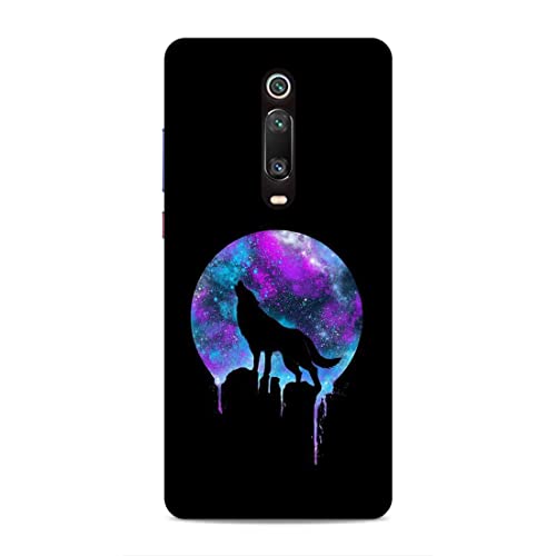 Image of Printed Mobile Back Hard Case Cover for Xiaomi Redmi K20 / K20 Pro | Wolf, Black Shadow, Multi Stars, Colourful sky-2181