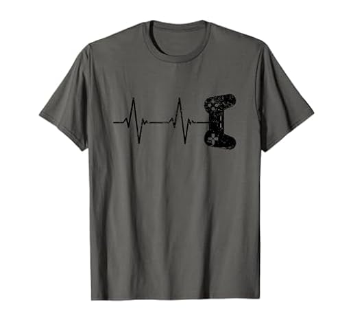 Regalo para amantes de los videojuegos Gamer Heartbeat Controller Camiseta | Ya disponible en tu tienda friki favorita! En mundofriki.es!