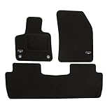 Logo Tapis De Sol Noir Velours sur Mesure pour 5008 Depuis 2017 3 pcs