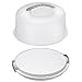 Extra Large Cake Carrier with Lid and Handle, Plastic Cake Container, Cake Holder with Lid for Cake Carrier and Transport - Fits Cake size 11.5 x 11.5 x 5.5