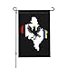 Produktbild Flagge Karte von Ivano Frankivsk Oblast Gartenflagge Polyester Wimpel Banner Langlebig Hängender Wimpel für Rasen Outdoor Parade, 70 x 102 cm