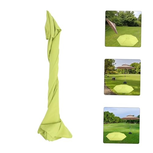Dosel para sombrilla de patio resistente recambio verde tela ligera de terraza 4