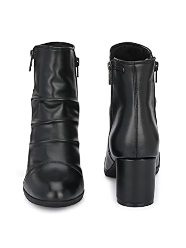 Image of Delize Women mid heel high western boots 57015