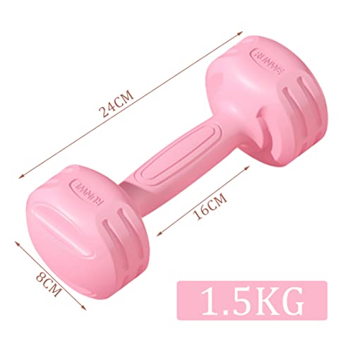 Dumbbells Gym Home Exercise Dumbbell 1Pc Workout Fitness Dumbbell Hand Weights 1.5Kg, Strength Training For Teens Women #TOP1