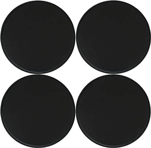 Alfombrillas para restaurante y terrazas exteriores en color negro LeatherCushs 35cm