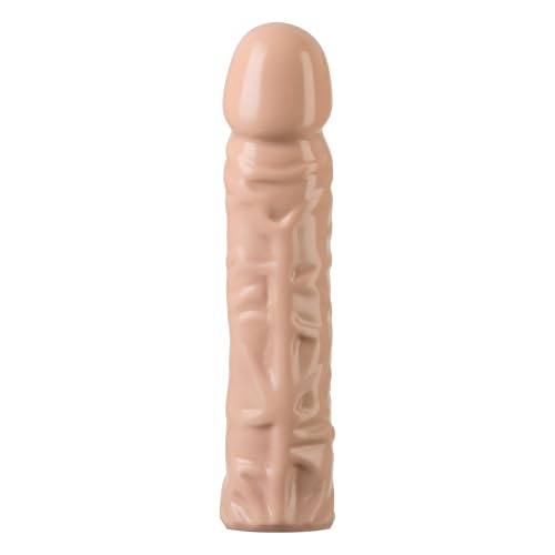 Doc Johnson Vac-U-Lock - Classic 8 Inch Dong (7.7 in. Long and 1.6 in. Wide) - F-Machine and Harness Compatible Dildo - for Adults Only, Vanilla