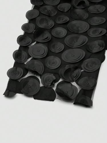 Womens Classic Casual Pants Embroidered Mesh Wide Leg Pants3