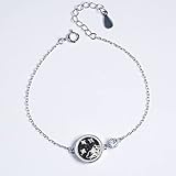♥ Armbanddesign aus Sterlingsilber: Dieses modische Geburtssteinarmband aus 925er Silber für Frauen, das Amulett, Glück und ewige Liebe darstellt, verkörpert perfekt Eleganz und Mode, Vintage und exquisite Elemente mit Vererbungs- und Sammlungswert. Das offene verstellbare Armband für Frauen mit hellem und schickem Design macht Sie attraktiver und charmanter.