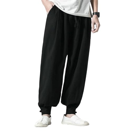 Style chinois lin homme avec revers et coupe lanterne originale