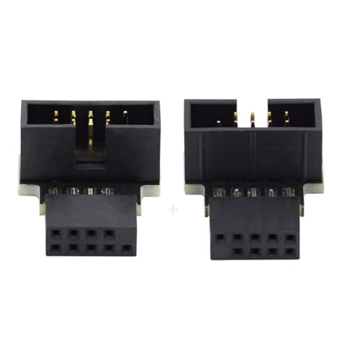 WLGQ USB 3.0 90° Adapter Stecker Auf Buchse – Für Sauberes Kabelmanagement Im PC, 19/20-polig