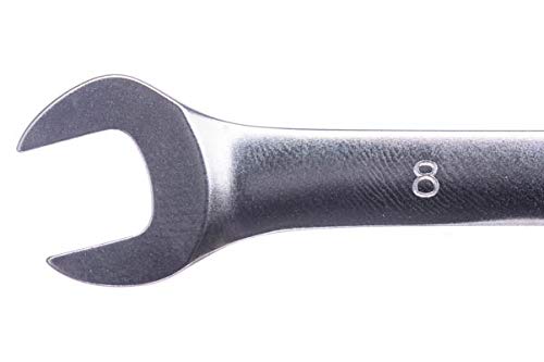 KING TONY 373108M Combination Wrench Con Ratchet 8mm for DIYers & Professionals, Made for Repair and Installation tasks 8mm - Image 3