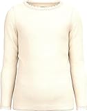 Kinder T-Shirt NAME IT Mädchen NKFLITTE LS XSL TOP NOOS Langarmshirt, Buttercream, 146-152