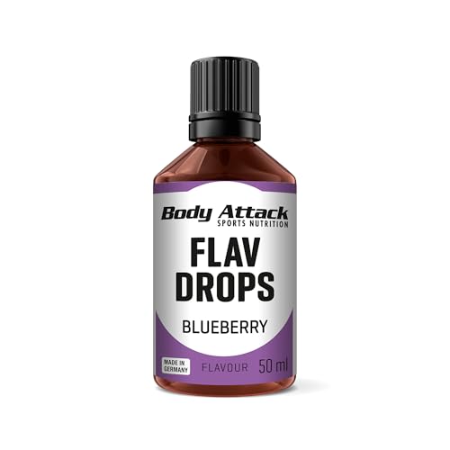Body Attack Flav Drops Saborizantes 50 ml - Arandano Azul