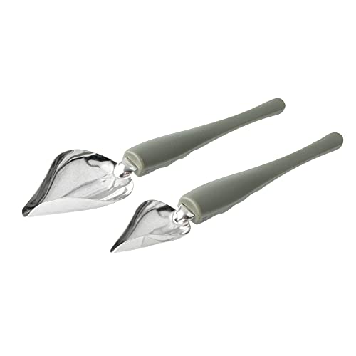 Restaurantware Decorating Tools 1 Count 7.8 x 1.4 x 1.4 Inches Stainless Steel Precision Culinary Drawing Spoons for Artistic Plating Ergonomic Gray Design for Professional Kitchens