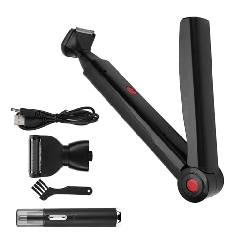 Afeitadora impermeable para hombre con pantalla LED y carga rápida para uso húmedo o seco, afeitadora impermeable