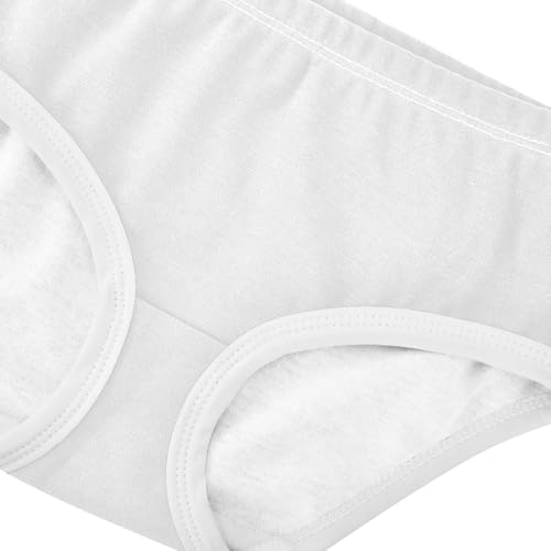 Joisal White Gray Color Little Girl Panties Girls Underwear Toddlers Cotton Durable Briefs Undies Kids 2t4