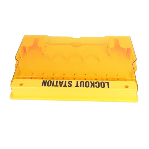 Generic Lockout Tagout Station, Lockout Kit with Cover ABS PC Lockout Tagout Kit for Lockout Safety Supply, Genericx91w2ytush
