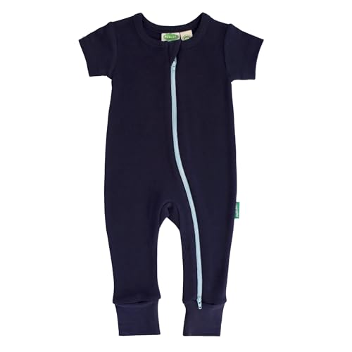 Image of PARADE Organic Essential Basics '2-Way' Zip Romper - Short Sleeve