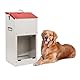 Verzinkte Automatische Hundefutterspender für Große Hunde, 11KG Outdoor Haustiere Futterspender Schwerkraft Futterspender
