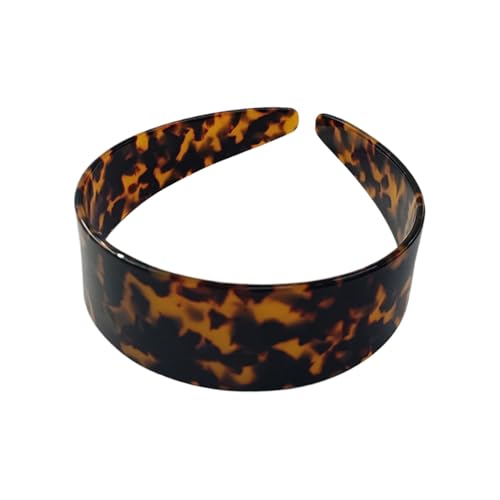 Tortoise Headbands For Women Wide Acetate Hair Bands Non-Slip Feature...