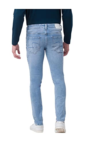 Image of Spykar Men's Regular Fit Cotton Jeans (SS02BB16LTBLUE29 Blue 29)