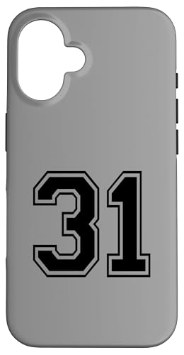 Number Thirty One #31 X|[c`[jtH[ a31 X}zP[X iPhone 16 p