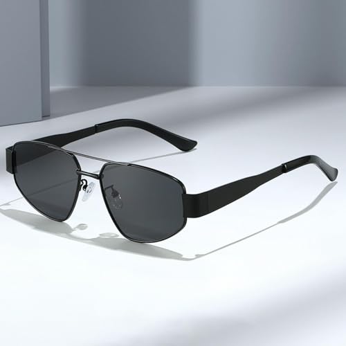 Lunettes de soleil oeil de chat contre l'éblouissement mode métal