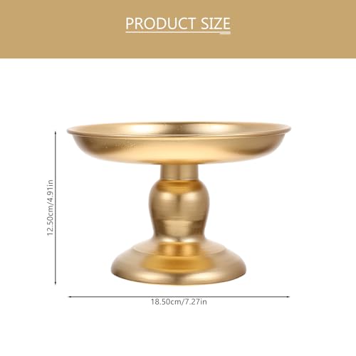 HEMOTON Metal Fruit Bowl Footed Decorative Fruit Holder Serving Bowls Dessert Display Stand Food Snack Storage Rack for Kitchen Counter Centerpiece Table Decor Golden - Cosy Home Interiors HEMOTON Metal Fruit Bowl Footed Decorative Fruit Holder Serving Bowls Dessert Display Stand Food Snack Storage Rack for Kitchen Counter Centerpiece Table Decor Golden - Image 2