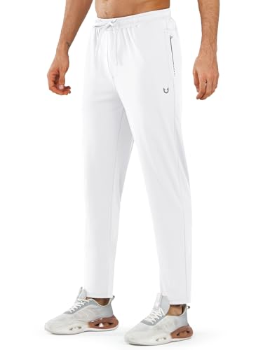 Image of NORTHYARD Men's Joggers Athletic Workout Track Pants Running Gym Training Sweatpants with Zipper Pockets Open Hem