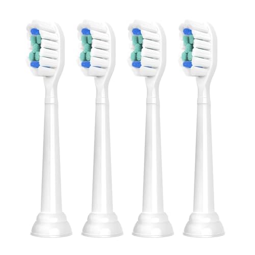 �t�B���b�v�X �\�j�b�P�A�[ �_�C�������h�w�b�h�N���[�� HX6920 4100 2�V���[�Y�Ή� �����p���u���V�w�b�h(White-4 Pcs)