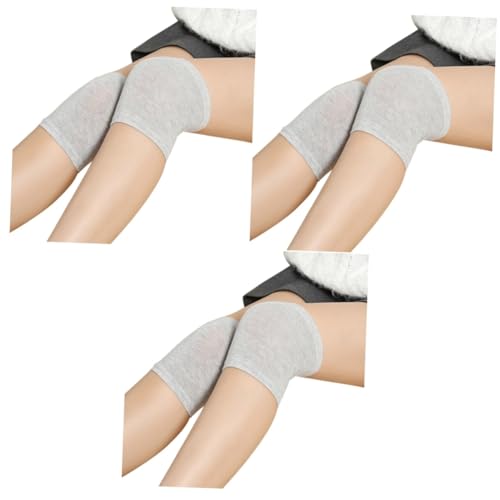 Healeved 3pcs -support Knee Sleeve Warmer for Running and Outdoor Sports Activities Grey Comfortable Compression for Stability and Warmth Unisex -day Wear