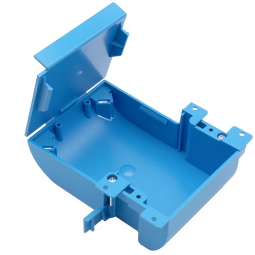 Image of XIUTE 1 Gang Old Work Outlet Box Blue Shallow Electrical 18 Cubic Inch Outlet Boxes with Bracket 1PC