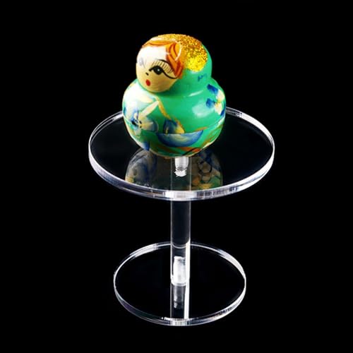 PIXZCSA Socle décoratif cylindrique en acrylique, présentoir à bijoux, étagère de rangement, rehausseur pour coiffeuse. Présentoir à bijoux sur pied en – vue 6