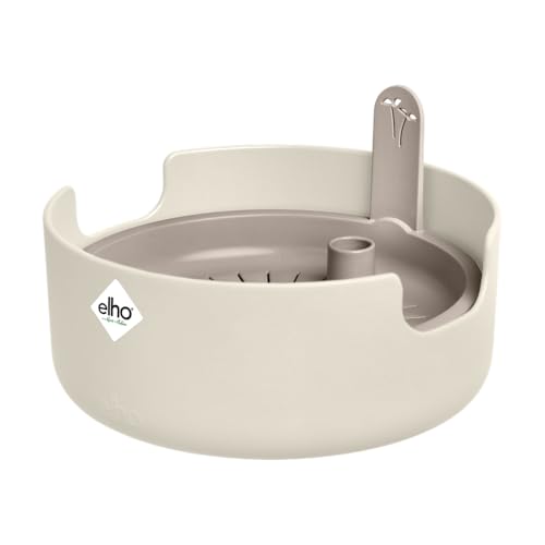 elho magic microgreens 17 - vaso per coltura e raccolta - Ø 16.8 x h 7.1 cm - linen white