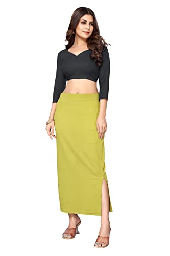 Image of Yashika Women Yashika Women's Full Elastic Lycra Blend Saree Shapewear Petticoat(New-Shape Sky Blue-XL)