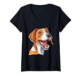 Photo Gallery donna english foxhound | cartoon artwork maglietta con collo a v Photo Gallery donna english foxhound | cartoon artwork maglietta con collo a v