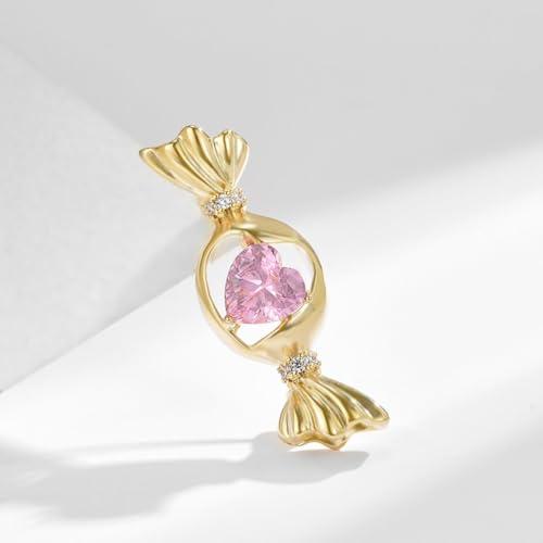 Image of Brooches And Pins For Women Fashion Elegant Flower Broches Lady Costume Jewelry Brooch Pins (Candy)