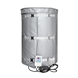 Manta Calefactora para Bidones De Grado Industrial/Resistente A La Intemperie, Bidón De Aceite De 55 Gal/275 GAL, Calentador Ajustable(Gray,275Gallon/1000L)