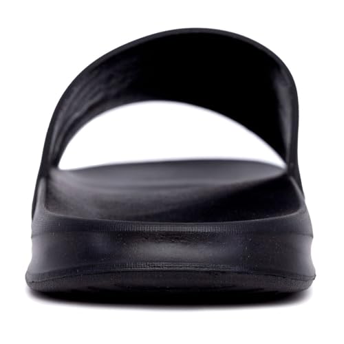 Image of Nautica Men's Open Toe Slide Sandals - Comfortable Indoor & Outdoor Shower Slippers