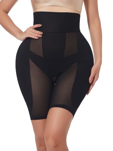 SEXYWG Hip Enhancer Shapewear for Women Hip Pads Body Shape Tummy Control Panty Padded Short for Curvy Body Black
