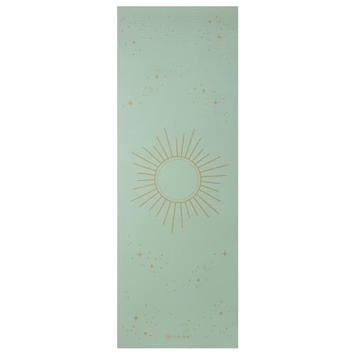 Image of Gaiam Premium Yoga Mat, 6mm Thick Print Mat | Premium 6mm thick cushioning for joint support. Non-slip print design for yoga, Pilates & floor workouts.