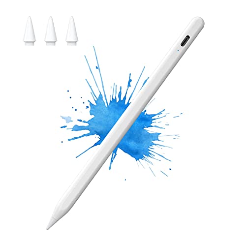 Stylus Pen for iPad with Tilt Sensitive and Magnetic Design, Digital Pencil Compatible with 2018 and Later Model,Apple iPad Pro 11/12.9 Inch,iPad 6/7/8th Gen,iPad Mini 5th Gen,iPad Air 3rd/4th Gen