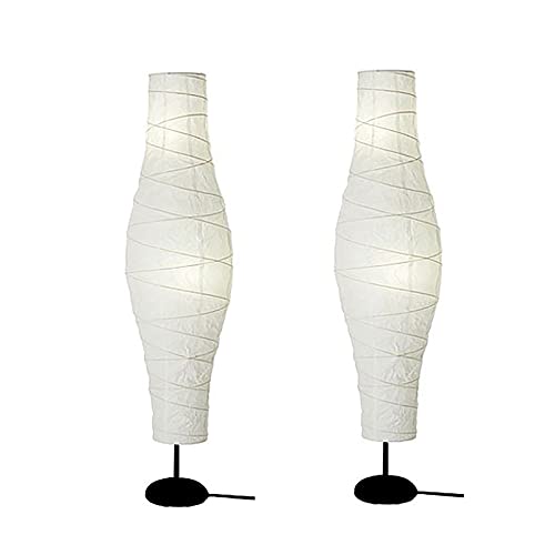 Lampe en papier de riz blanc 2pc contre la fatigue visuelle nocturne
