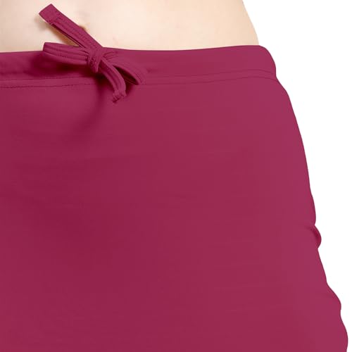 Image of Amazon Brand - Anarva Women Cotton Blended Saree Shapewear Regular Petticoat Skirt For Saree