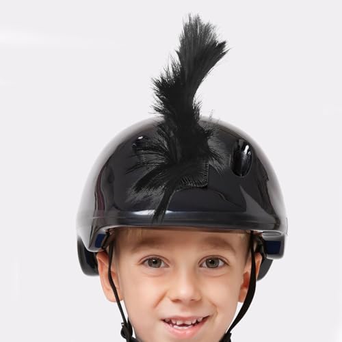 SHERCHPRY Helm-hahnenkamm-Ornament Helm Irokesenfalke Helm-irokesen-perücke Fahrradhelm Irokesenschnitt Helm Irokesen-Aufkleber Motorradhelm-falken Helmdekoration Ski Celosia Chemische Faser