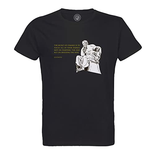 T-Shirt Homme Col Rond Socrate stylé pour un look casual et inspirant au quotidien