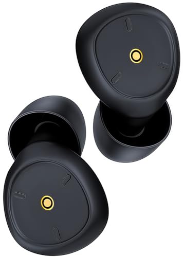 Ohrstöpsel zum Schlafen, Einstellbare Silikon Geräuschunterdrückung 45dB Ohrenstöpsel, weich und wiederverwendbar, rutschfestem Design für Schlaf, Schlafen, Reisen, Konzentration, Konzerte (Schwarz)