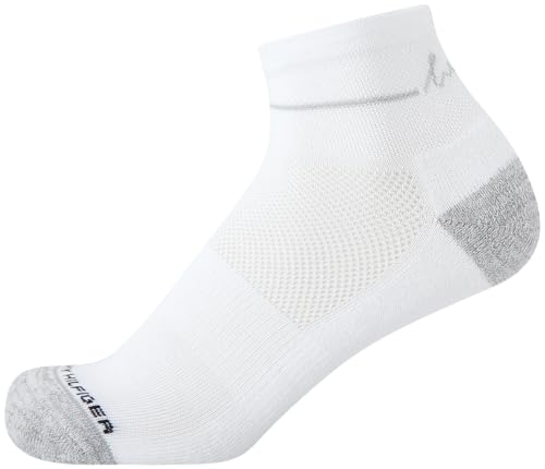 Image of Tommy Hilfiger Womens Quarter Socks - 12 Pack Athletic Performance Cushioned Running Socks for Women with Arch Support