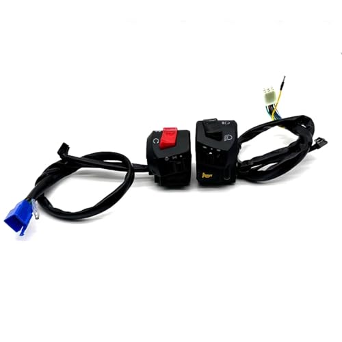 Commande de guidon 22mm interrupteur moto robuste finition noire - 3