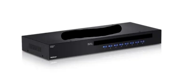 ด้านหน้า view of the TK-803R 8-Port KVM USB/PS2 Rack Mount Switch